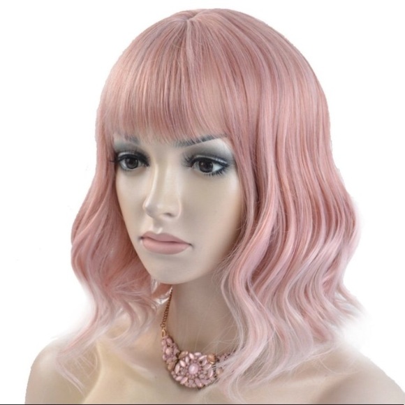 ?ILLIANA  14” PINK OMBRÉ BANG Wig *NWT*?